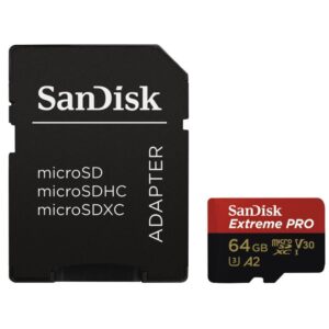 64 GB SanDisk SDXC Mobile Extreme Pro V30 memóriakártya +adapter