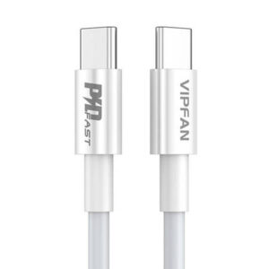 Vipfan USB-C - USB-C adatkábel 1m (fehér)