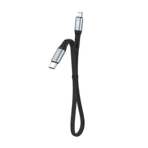 Dudao USB-C - Lightning 20W PD 23cm kábel (fekete)