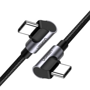 UGREEN USB-C-USB-C kábel US323, PD, 3A 60W, 1m (fekete)