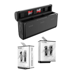 Telesin Multifunctional Battery Case GoPro Hero 12/11/10/9 + 2 Akku