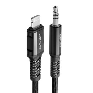 Acefast C1-06 audio kábel Lightning-mini jack 3,5 mm 1,2 m (fekete)