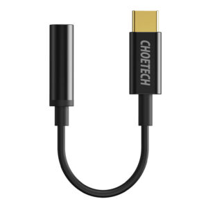 Choetech AUX003 USB-C 3,5 mm-es Audio Jack Adapter (fekete)